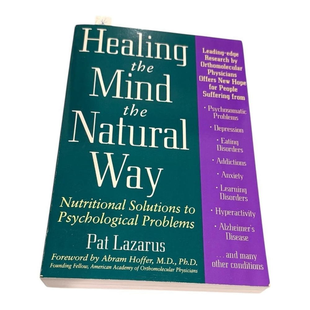 Healing The Mind The Natural Way Pat Lazarus Health Psychology Paperback Book